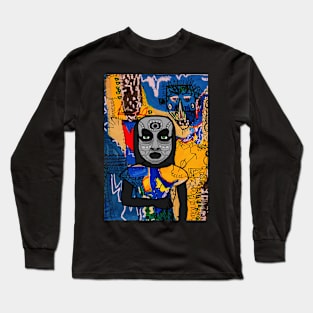 Unnamed NFT - FemaleMask with IndianEye Color and GreenSkin on OpenSea Long Sleeve T-Shirt